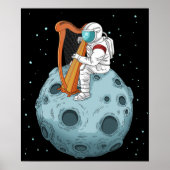 Harp Player gibt Girls Harpist Geschenk Frauen Har Poster (Vorne)