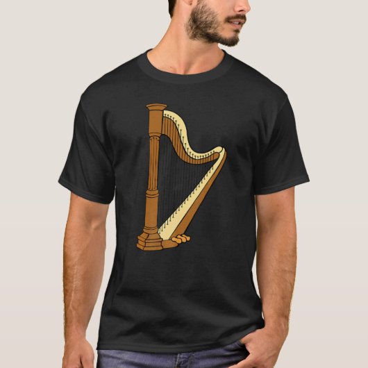 Harp Player Harpist Music T-Shirt (Vorderseite)