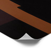 Harp Player Music Malerei Abstrakte Art Decke Poster (Ecke)