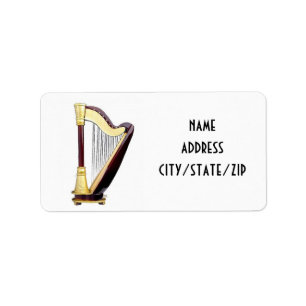 **** HARP PLAYER S*** ADRESSE ETIKETTEN ADRESSAUFKLEBER