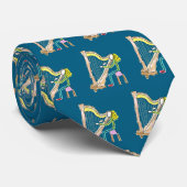 Harp Playing Stickman Krawatte (Gerollt)