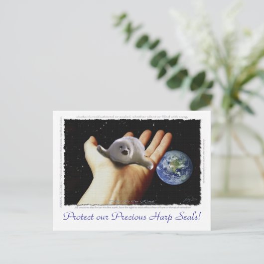 HARP SIEGEL Earth Day Postkarten (Stehend Vorderseite)