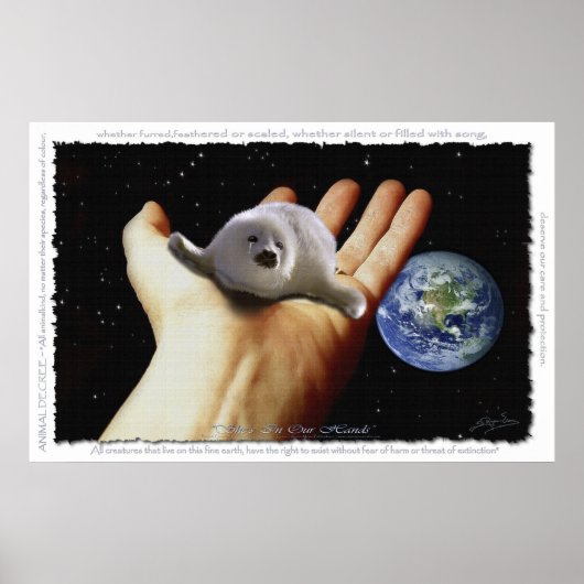 HARP SIEGEL Protection Earth Day Art Poster (Vorne)