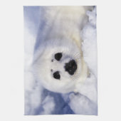 Harp Siegel pup ice Gulf of St. Lawrence, Handtuch (Vertikal)