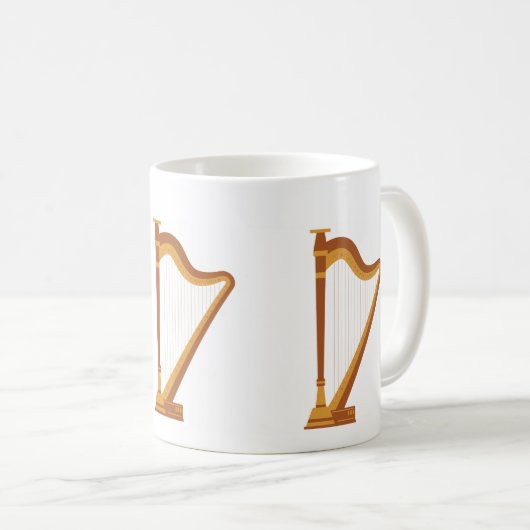 Harp Tote Bag Kaffeetasse (VorderseiteRechts)