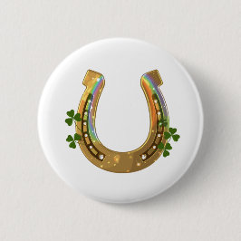 Harp und Shamrocks Button