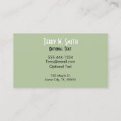 Harp-Visitenkarte Visitenkarte (Rückseite)