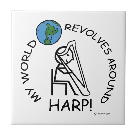 Harp - Weltumdrehungen Fliese (Vorderseite)