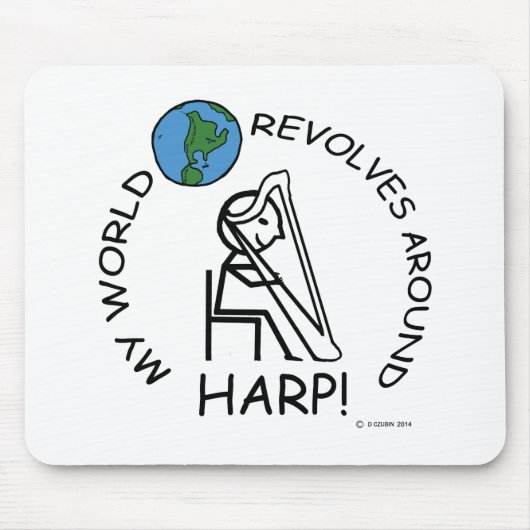 Harp - Weltumdrehungen Mousepad (Vorne)