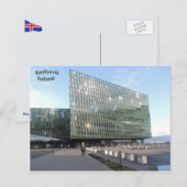 Harpa Concert Hall, Reykjavik, Island. Postkarte (Vorne/Hinten)