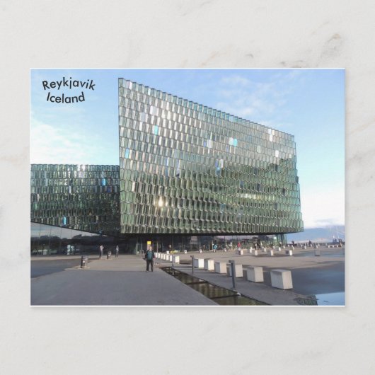 Harpa Concert Hall, Reykjavik, Island. Postkarte (Vorderseite)
