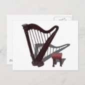 HarpAndBench121210 Postkarte (Vorne/Hinten)