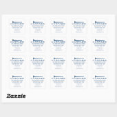 Harpazo Rapture Event Quadratischer Aufkleber (Blatt)