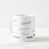 Harpenden Schriftart Kaffeetasse (Vorderseite Links)