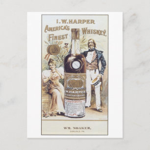 Harper Americas Finest Whiskey Postkarte