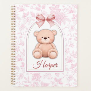 Harper   Benutzerdefiniertes rosa Teddy-Bär-Kinder Planer
