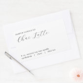 Harper Chai Latte Style Matte Candle Label Rechteckiger Aufkleber (Umschlag)