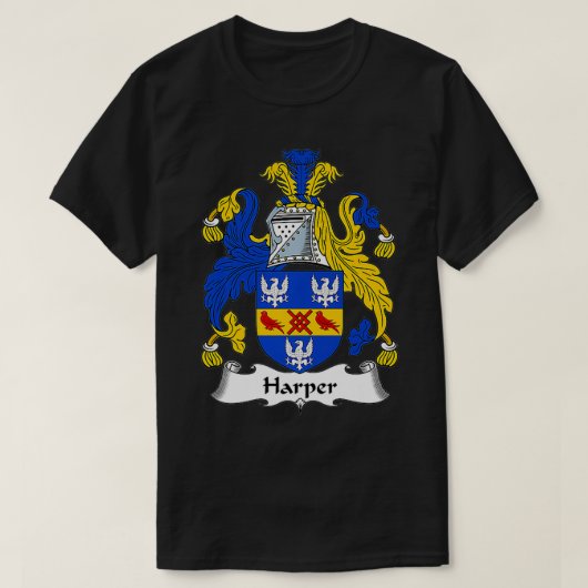 Harper Coat of Arms Family Crest 60th T-Shirt (Design vorne)