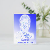 Harper Conservative Postkarte (Stehend Vorderseite)