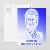 Harper Conservative Postkarte (Vorne/Hinten)