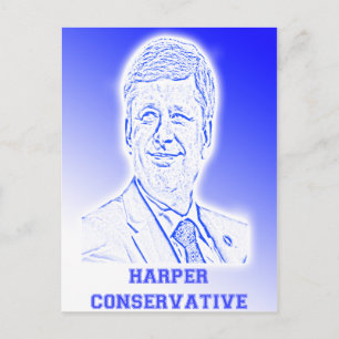 Harper Conservative Postkarte