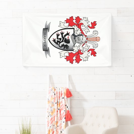 Harper-Familienwappen-Wappen Banner (Insitu)