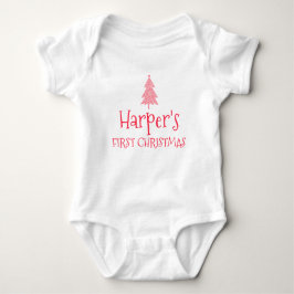 Harper First Christmas Baby 1. Weihnachtsnachtsanf Baby Strampler