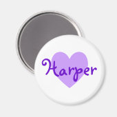 Harper in Lila Magnet (Vorderseite/Rückseite)