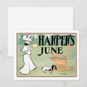 Harper June Edition Postkarte (Vorne/Hinten)