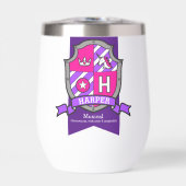 Harper letter H crest pink unicorn name meaning (Vorderseite)