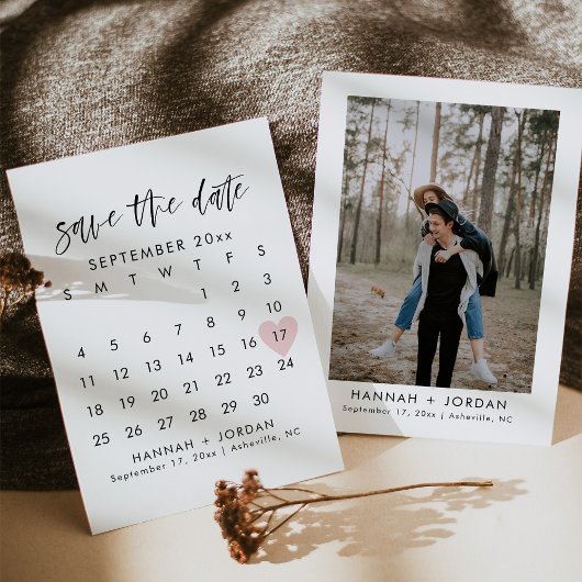 HARPER Moderne Kalligraphie Save the Date Einladun Einladung