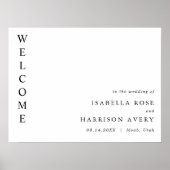HARPER Moderne Minimalistische Hochzeit Poster (Vorne)