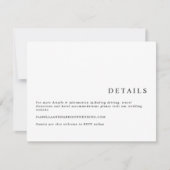 HARPER Moderne Minimalistische, saubere Seriennumm Einladung (Vorderseite)