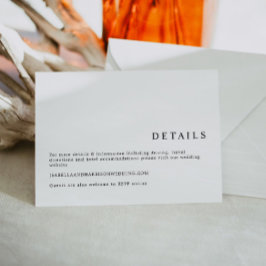 HARPER Moderne Minimalistische, saubere Seriennumm Einladung