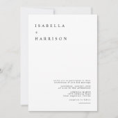Harper - Moderne Minimalistische Serif Wedding Einladung (Vorderseite)