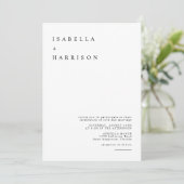 Harper - Moderne Minimalistische Serif Wedding Einladung (Stehend Vorderseite)