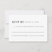 HARPER Moderner Minimalistischer klassischer Serie Einladung (Vorderseite)