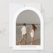 HARPER Modernes, einfaches Foto Save the Date Einladung (Rückseite)