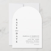 HARPER Modernes, einfaches Foto Save the Date Einladung (Vorderseite)