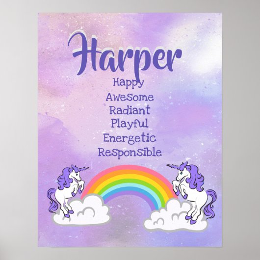 Harper Name Poster (Vorne)