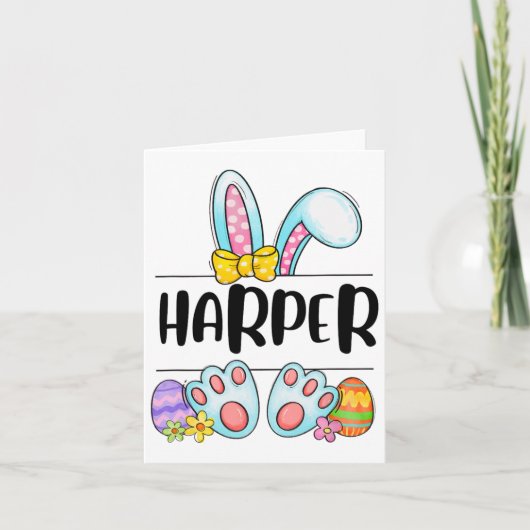 Harper Oaster Bunny Karte (Vorderseite)