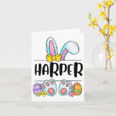 Harper Oaster Bunny Karte (Gelbe Blume)