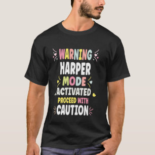 HARPER Personalisiertes Geschenk für Frauen Benutz T-Shirt