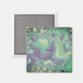 HARPER ~ Weiches Pastellmuster ~ Personalisiert Magnet (Vorderseite/Rückseite)