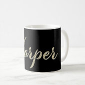 Harper white gold Handwriting Tasse Kaffeetasse (VorderseiteRechts)