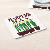 Harper's 1899 Edward Penfield Daffodils Rechteckiger Pappuntersetzer (angewinkelt)