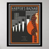 Harper's Bazaar Art Deco Cover 16 x 20 Poster (Vorne)