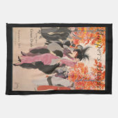 Harper's Bazaar fall fashion 1913 art deco Geschirrtuch (Horizontal)