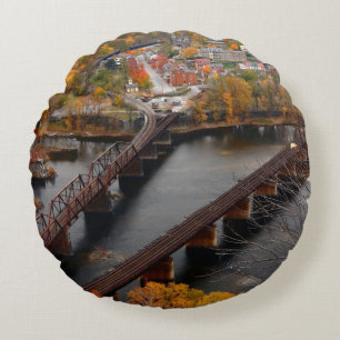 Harpers-Fähre im Fall Rundes Kissen