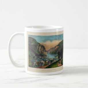Harpers-Fähre Jefferson County West Virginia 1859 Kaffeetasse